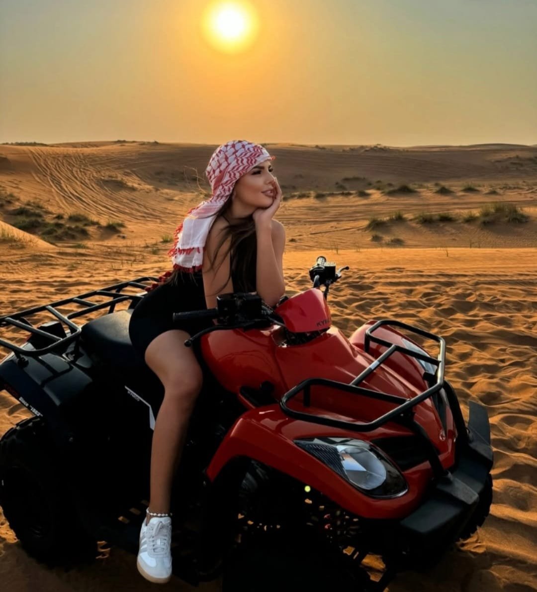 Experience the Ultimate Evening Desert Safari with Quad Bike in Dubai